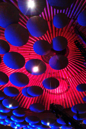 Acoustic baffles in the Royal ALbert Hall London