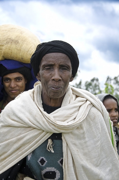 Old woman in Fang, Ethiopia